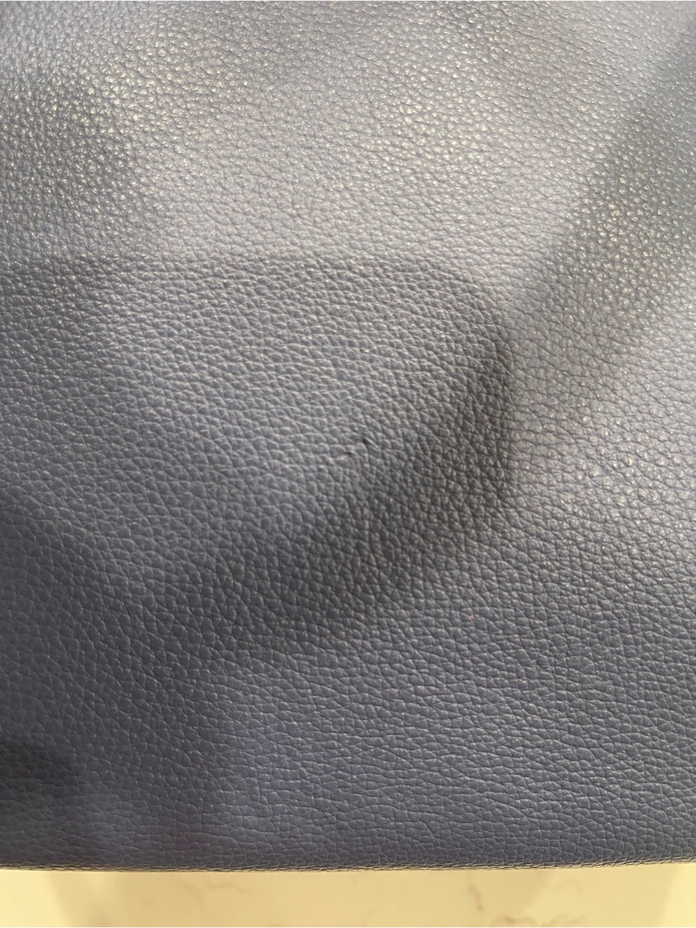 kate spade navy pebbled leather tote with gold logo - Picture 14 of 14